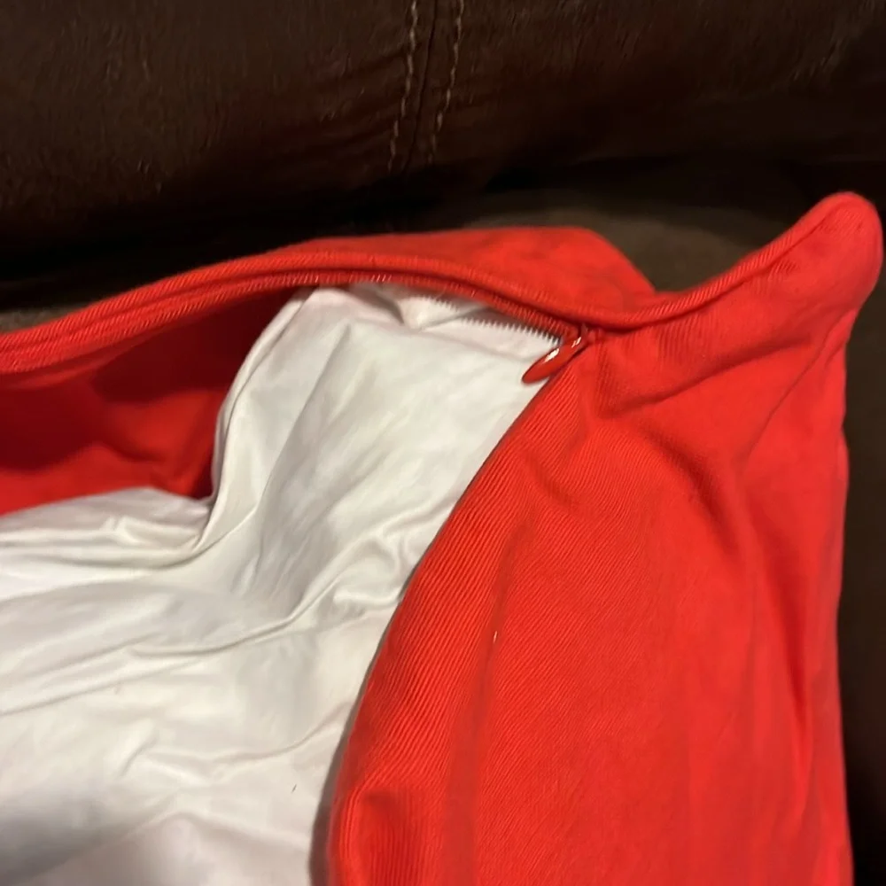 Ralph Lauren Oblong Throw Pillow 14”x26” Tomato new